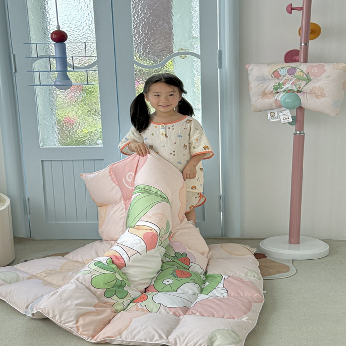 91家纺网 家纺一手货源 找家纺 暖羽屋羽绒馆 2025新款95绒子鸭绒被 羽绒被芯儿童学生羽绒被婴幼儿园冬被子 花和伞