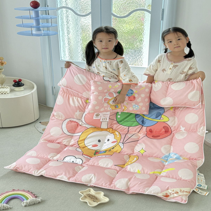 91家纺网 家纺一手货源 找家纺 暖羽屋羽绒馆 2025新款95绒子鸭绒被 羽绒被芯儿童学生羽绒被婴幼儿园冬被子 梦想星球