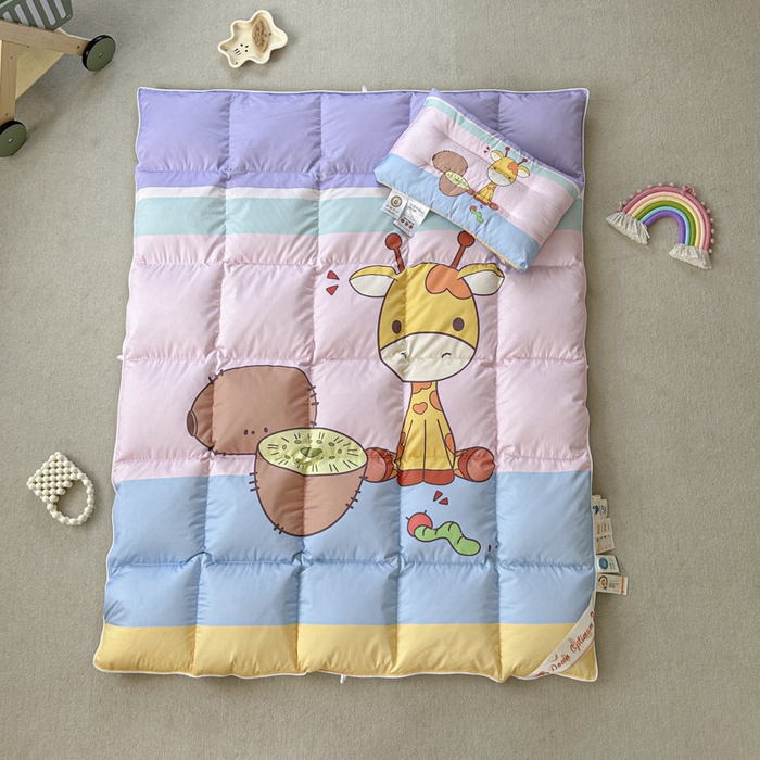 91家纺网 家纺一手货源 找家纺 暖羽屋羽绒馆 2025新款95绒子鸭绒被 羽绒被芯儿童学生羽绒被婴幼儿园冬被子 水果鹿鹿