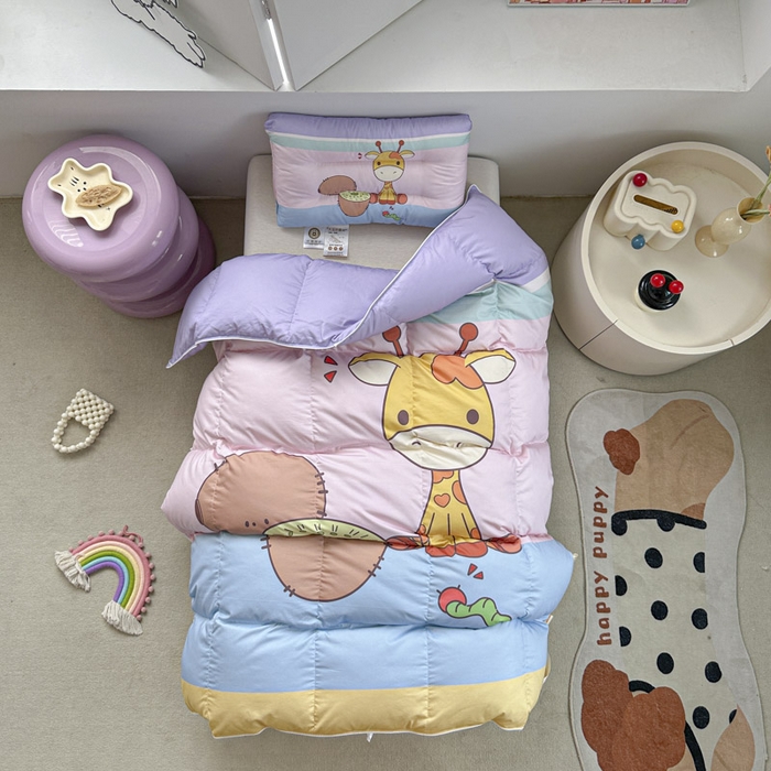 91家纺网 家纺一手货源 找家纺 暖羽屋羽绒馆 2025新款95绒子鸭绒被 羽绒被芯儿童学生羽绒被婴幼儿园冬被子 水果鹿鹿