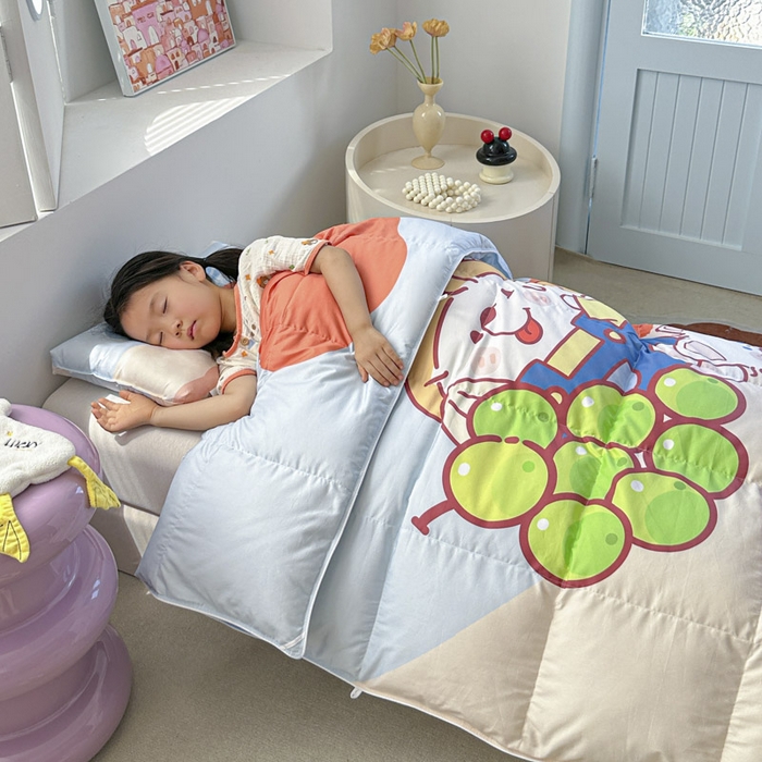 91家纺网 家纺一手货源 找家纺 暖羽屋羽绒馆 2025新款95绒子鸭绒被 羽绒被芯儿童学生羽绒被婴幼儿园冬被子 甜香