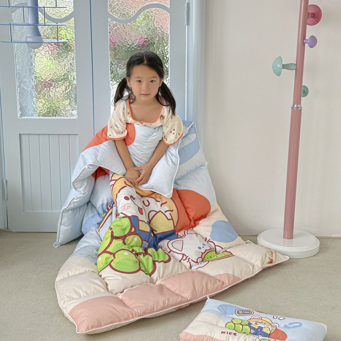 91家纺网 家纺一手货源 找家纺 暖羽屋羽绒馆 2025新款95绒子鸭绒被 羽绒被芯儿童学生羽绒被婴幼儿园冬被子 甜香