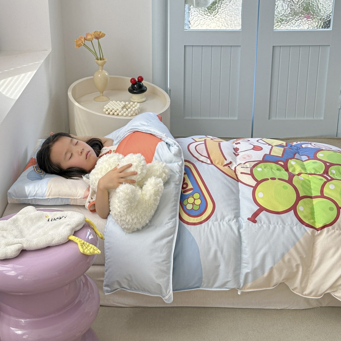 91家纺网 家纺一手货源 找家纺 暖羽屋羽绒馆 2025新款95绒子鸭绒被 羽绒被芯儿童学生羽绒被婴幼儿园冬被子 甜香