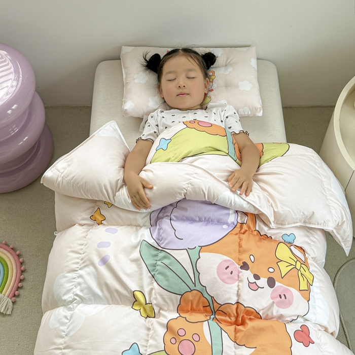 91家纺网 家纺一手货源 找家纺 暖羽屋羽绒馆 2025新款95绒子鸭绒被 羽绒被芯儿童学生羽绒被婴幼儿园冬被子 小柴乐乐