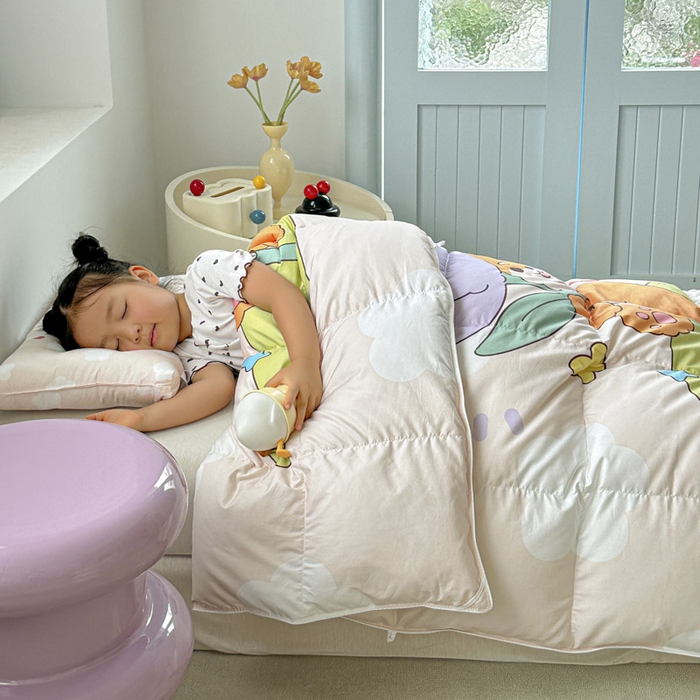 91家纺网 家纺一手货源 找家纺 暖羽屋羽绒馆 2025新款95绒子鸭绒被 羽绒被芯儿童学生羽绒被婴幼儿园冬被子 小柴乐乐