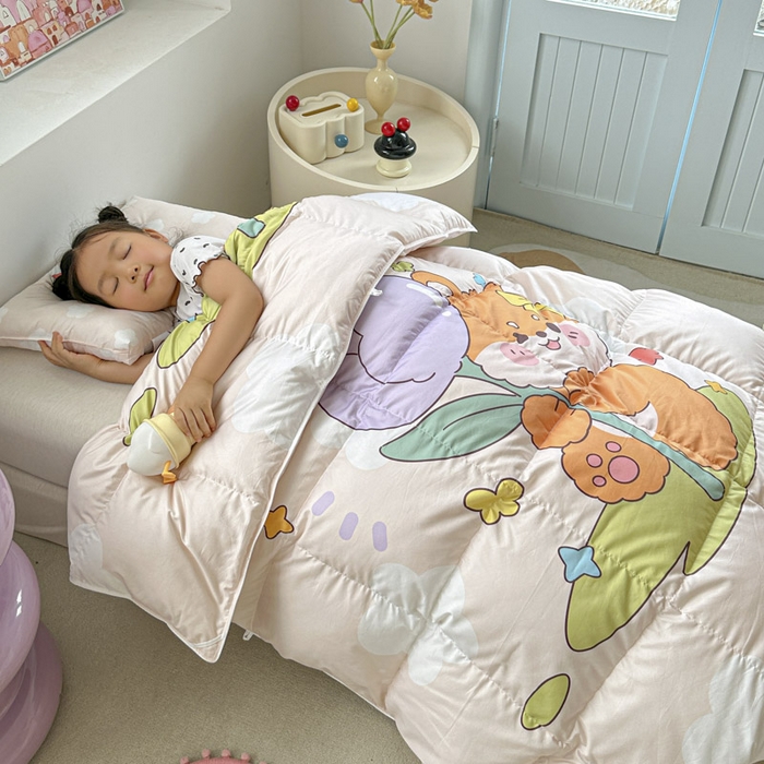 91家纺网 家纺一手货源 找家纺 暖羽屋羽绒馆 2025新款95绒子鸭绒被 羽绒被芯儿童学生羽绒被婴幼儿园冬被子 小柴乐乐