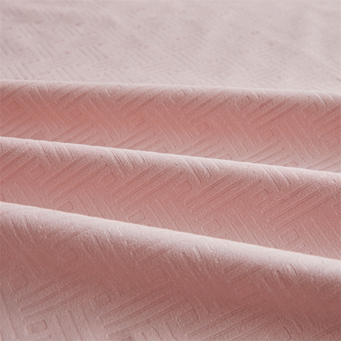 91家纺网 家纺一手货源 找家纺 糯米猪家纺 2025春夏新款亲肤棉六面全包防水压花床笠单件单床笠 樱花粉