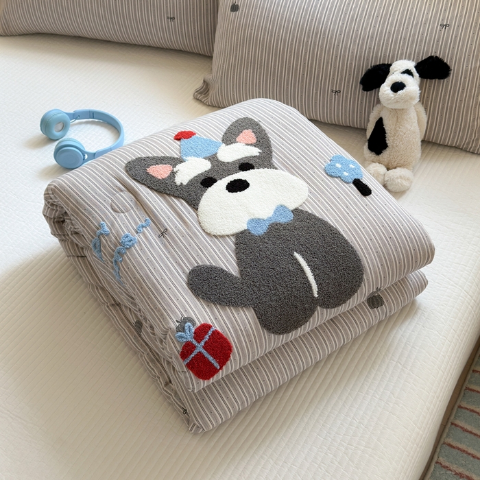 91家纺网 家纺一手货源 找家纺 （总）寐居家纺 2025新款全棉水洗棉豆豆绒被芯被子