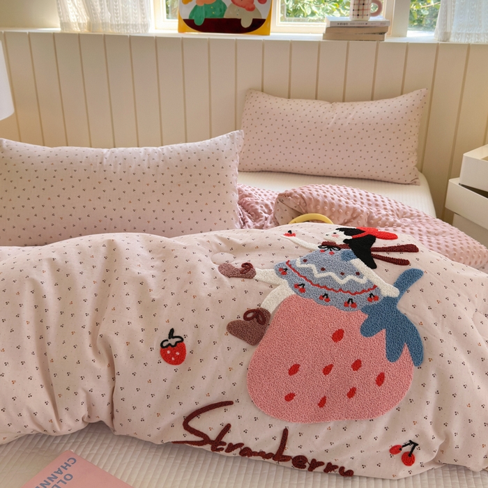 91家纺网 家纺一手货源 找家纺 （总）寐居家纺 2025新款全棉水洗棉豆豆绒被芯被子