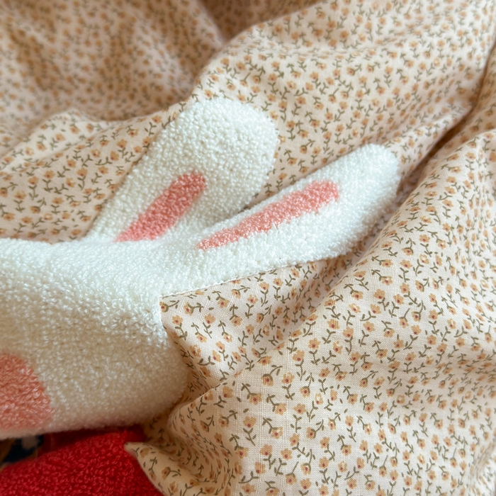 91家纺网 家纺一手货源 找家纺 寐居家纺 2025新款全棉水洗棉豆豆绒被芯被子 幸运小兔