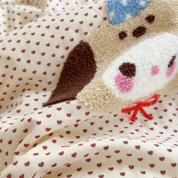 91家纺网 家纺一手货源 找家纺 寐居家纺 2025新款全棉水洗棉豆豆绒被芯被子 宠物聚会