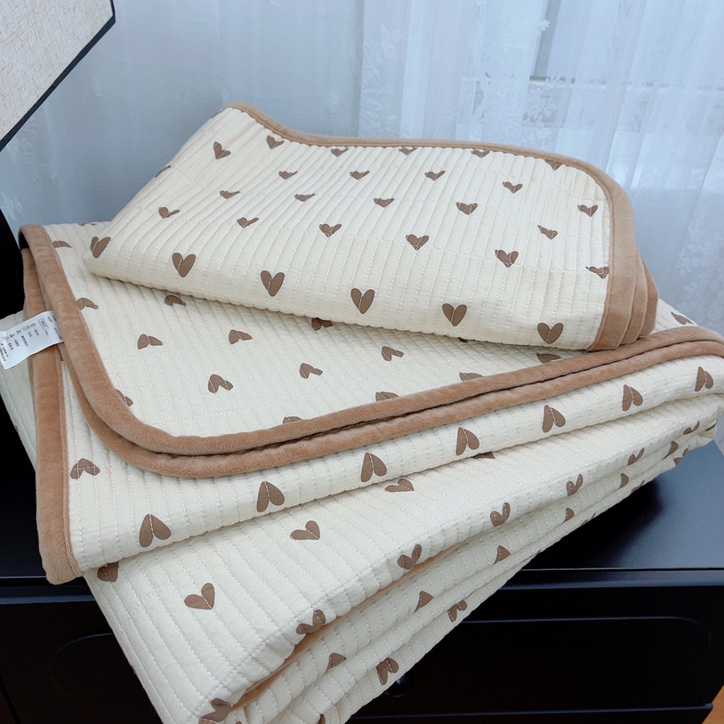 91家纺网 家纺一手货源 找家纺 （总）暖居 2025新款棉加绒印花床盖