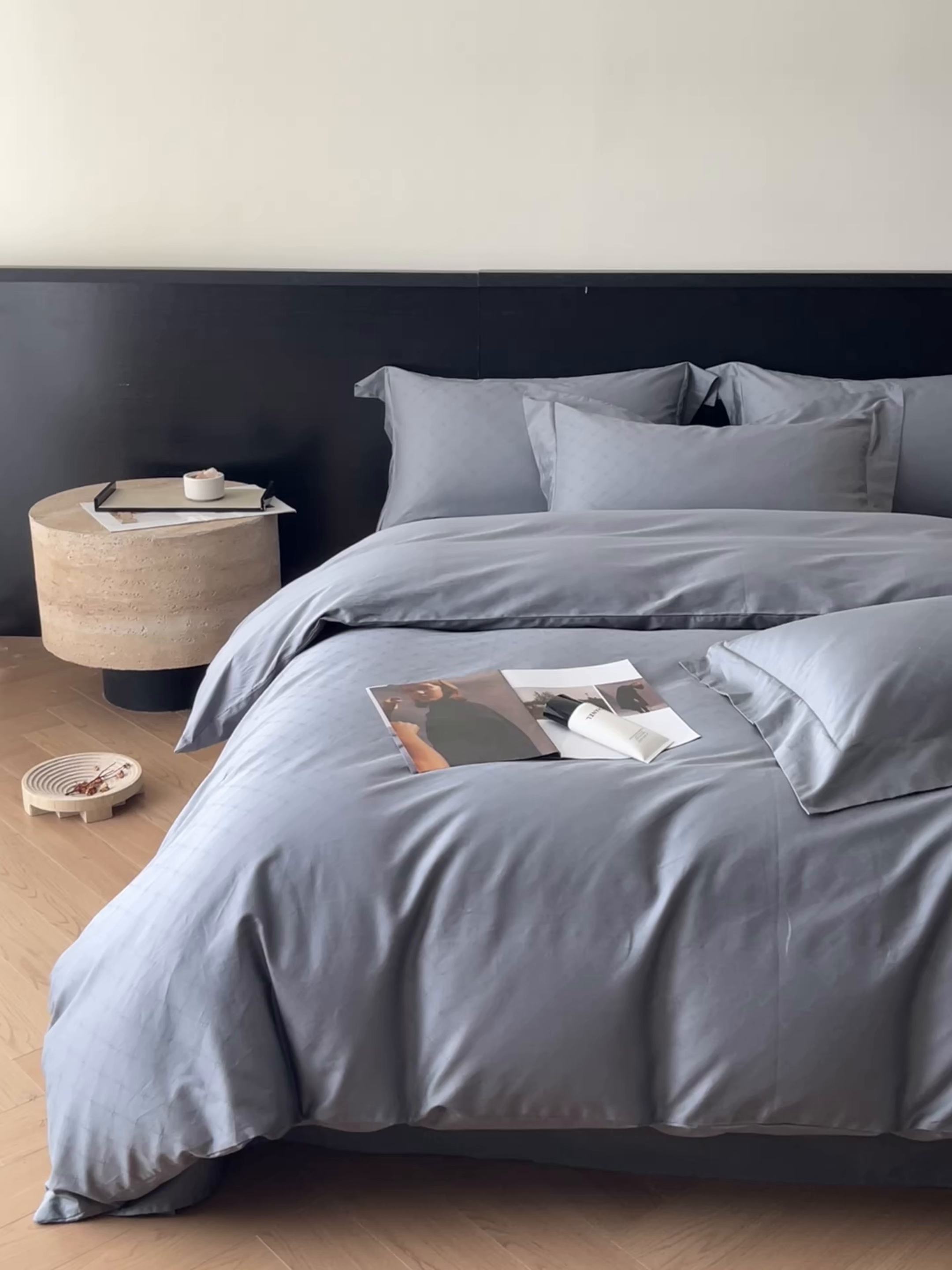 91家纺网 家纺一手货源 找家纺 （总）群鹿家访 25年新款长绒棉简约款四件套