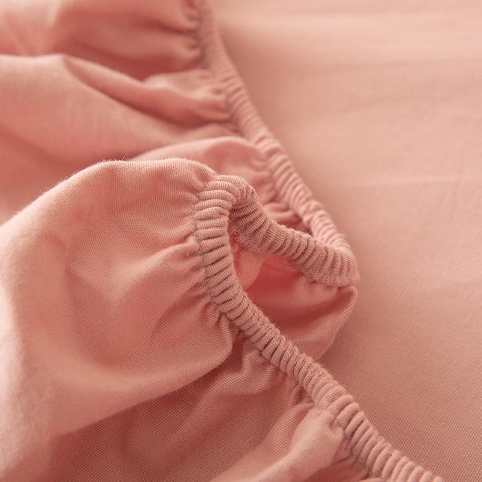 91家纺网 家纺一手货源 找家纺 八十八家纺 2025新款全棉纯棉素色水洗棉床笠单品单床笠床笠单件 加厚红豆