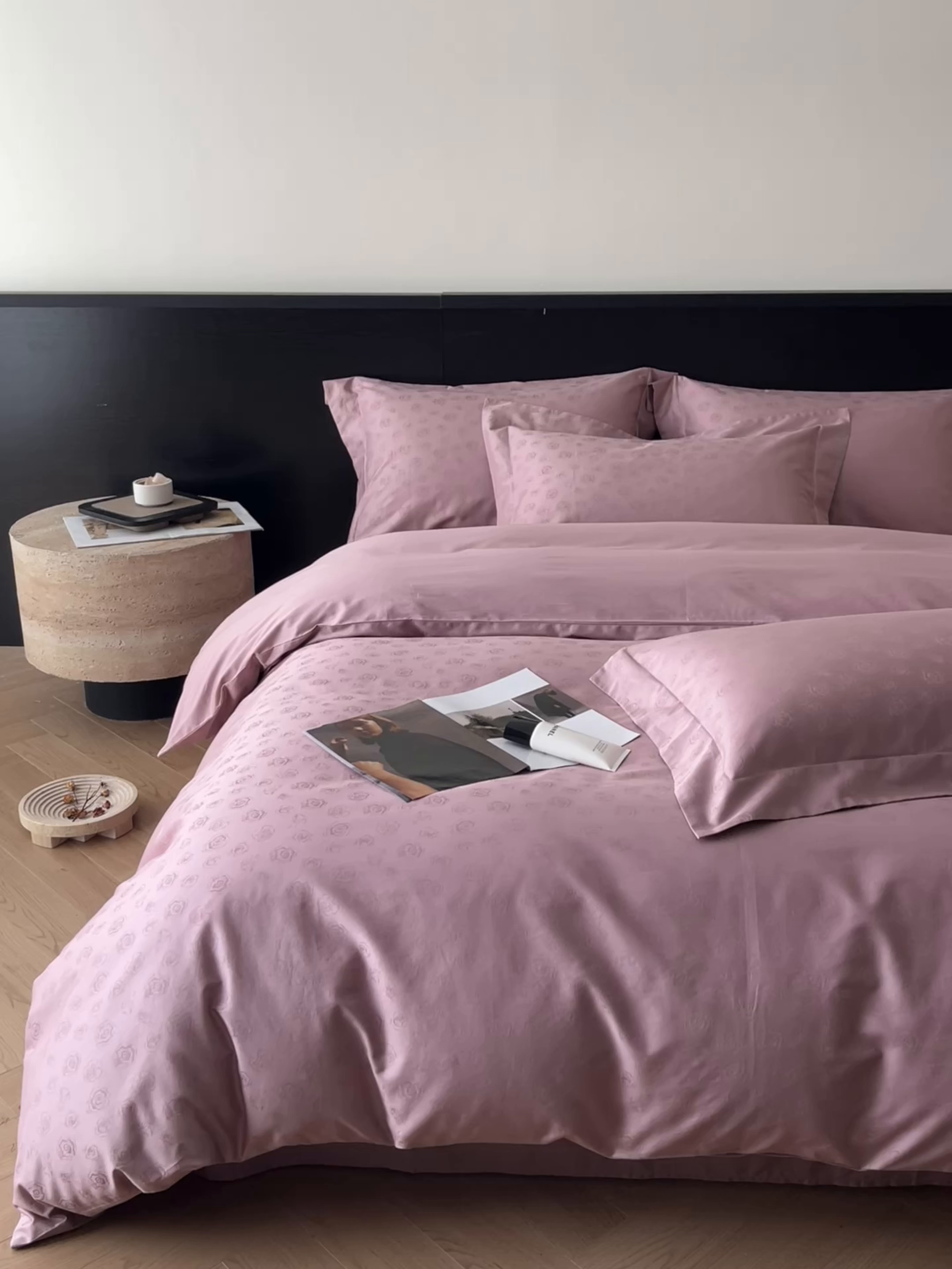 91家纺网 家纺一手货源 找家纺 （总）群鹿家访 25年新款长绒棉简约款四件套