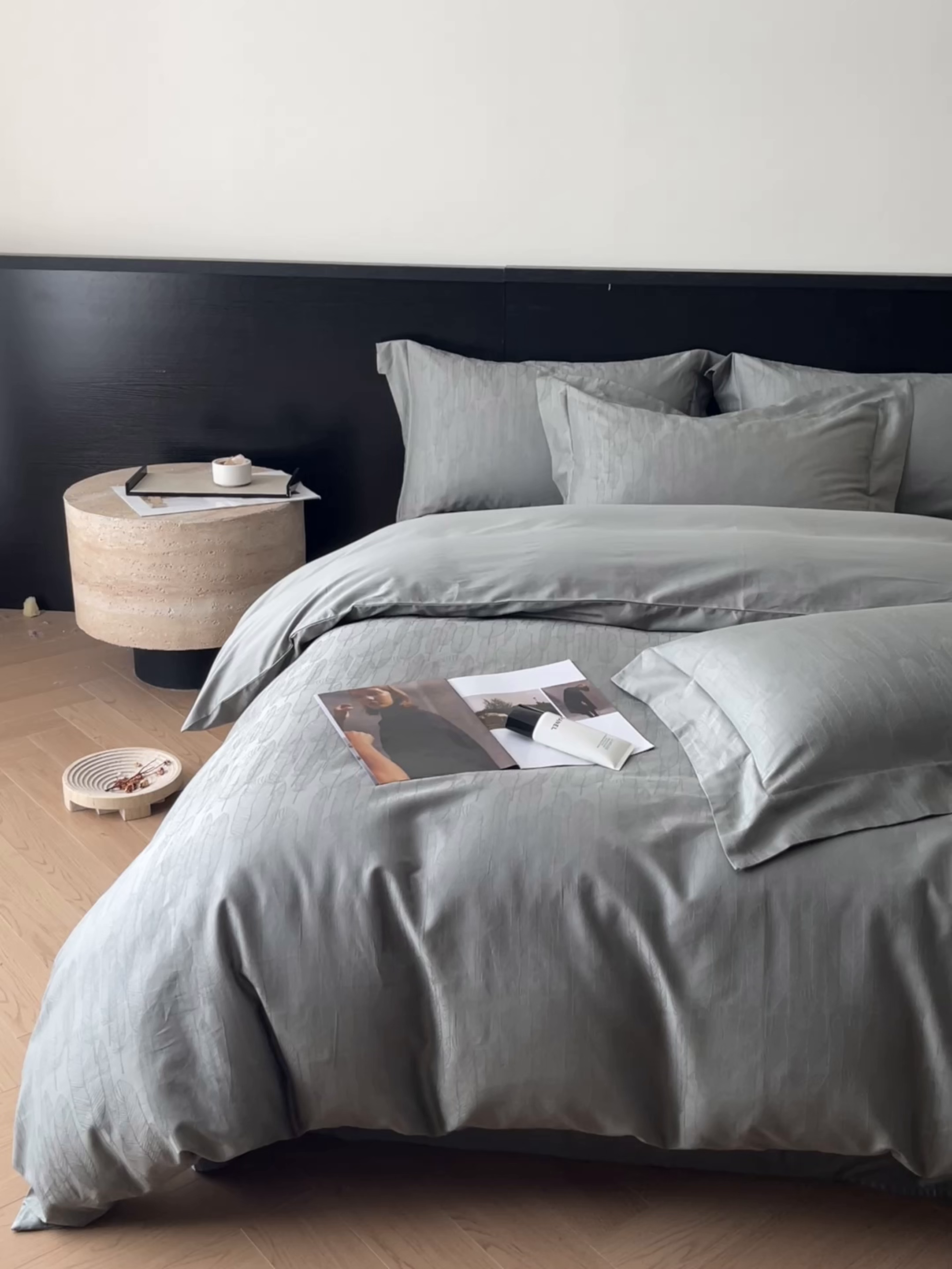 91家纺网 家纺一手货源 找家纺 （总）群鹿家访 25年新款长绒棉简约款四件套