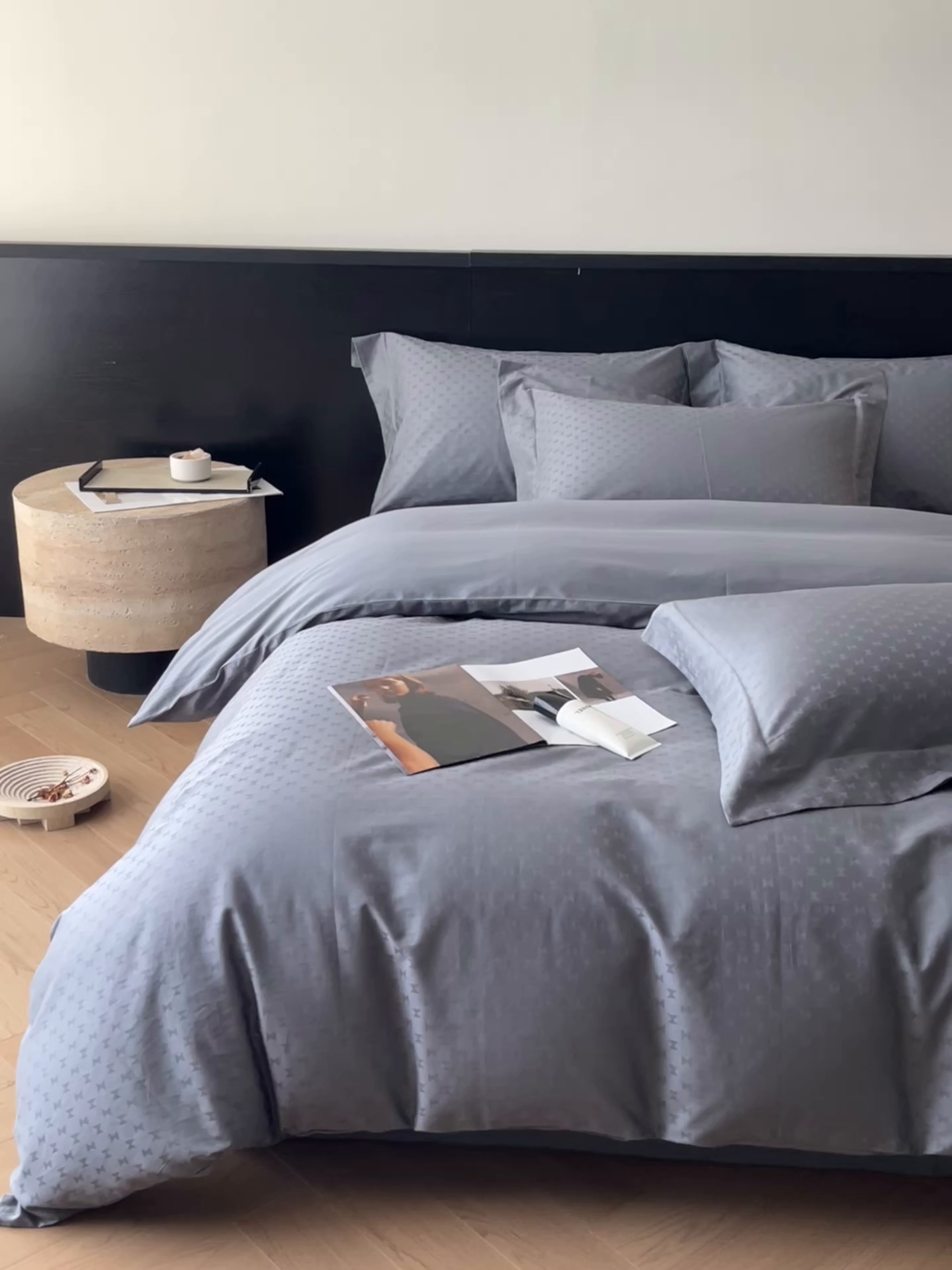 91家纺网 家纺一手货源 找家纺 （总）群鹿家访 25年新款长绒棉简约款四件套