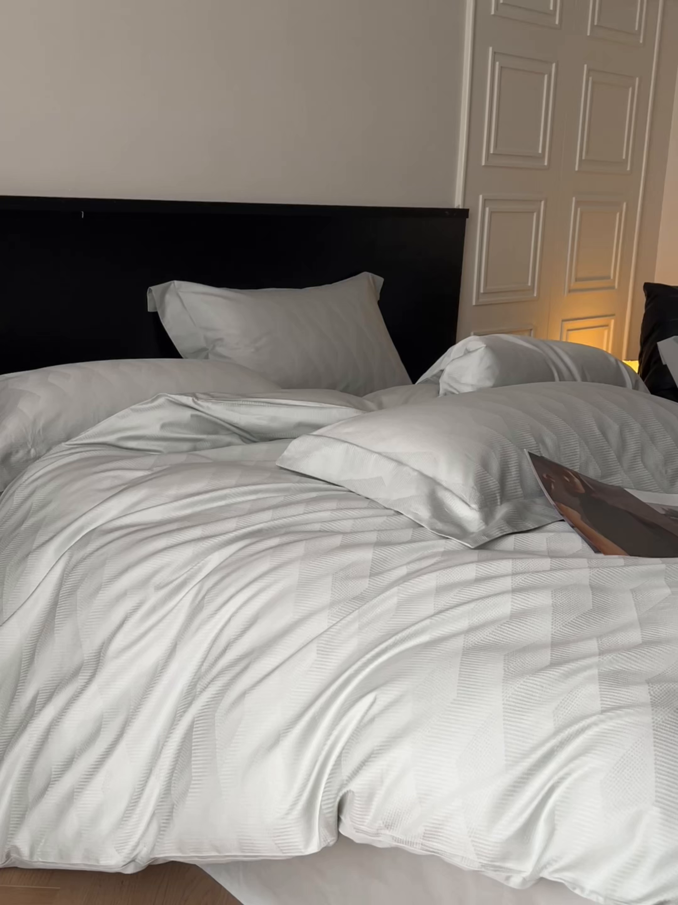 91家纺网 家纺一手货源 找家纺 （总）群鹿家访 25年新款长绒棉简约款四件套