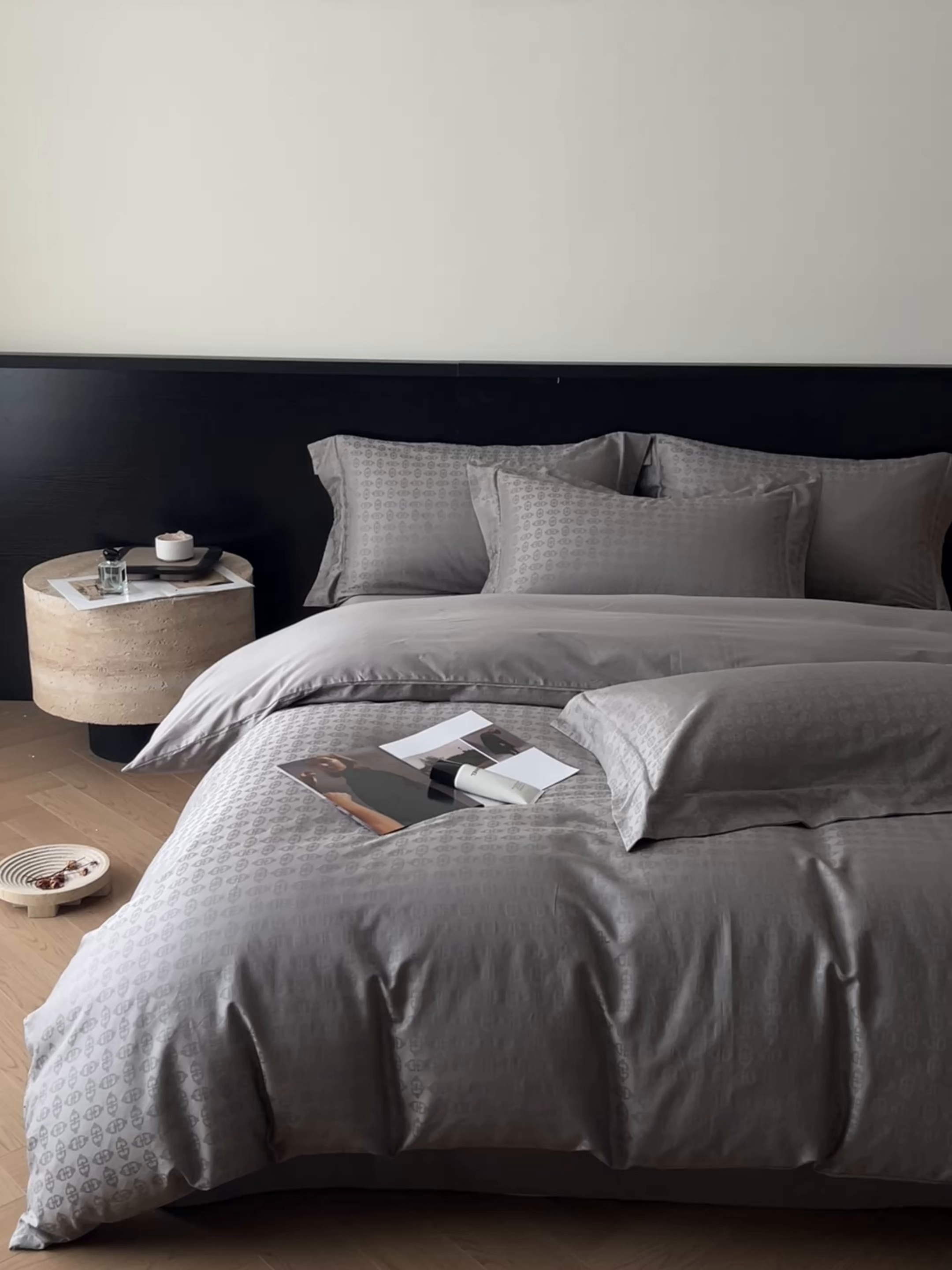 91家纺网 家纺一手货源 找家纺 （总）群鹿家访 25年新款长绒棉简约款四件套