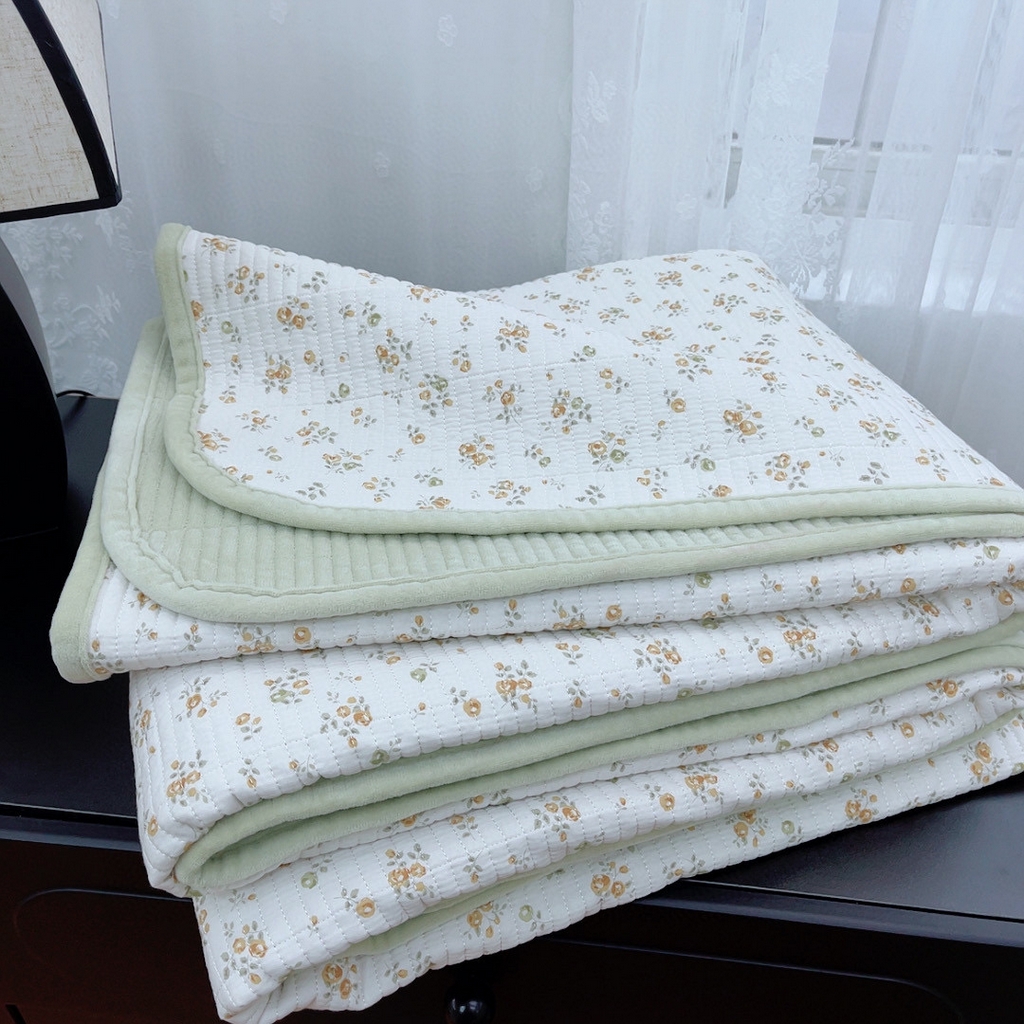 91家纺网 家纺一手货源 找家纺 暖居 2025新款棉加绒印花床盖 桂花香