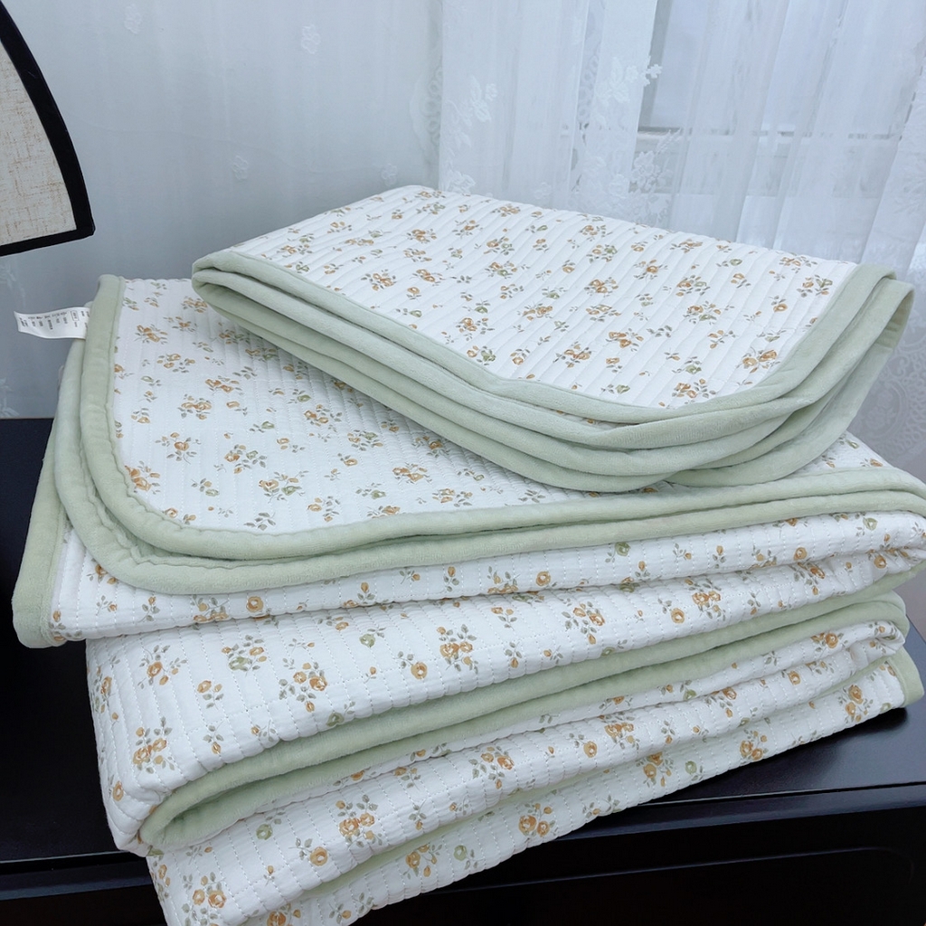 91家纺网 家纺一手货源 找家纺 暖居 2025新款棉加绒印花床盖 桂花香