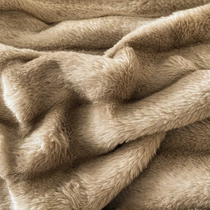 91家纺网 家纺一手货源 找家纺 （总）居易简 2025新款亲肤保暖皮草绒牛奶绒AB面美拉德抽条兔毛绒四件套