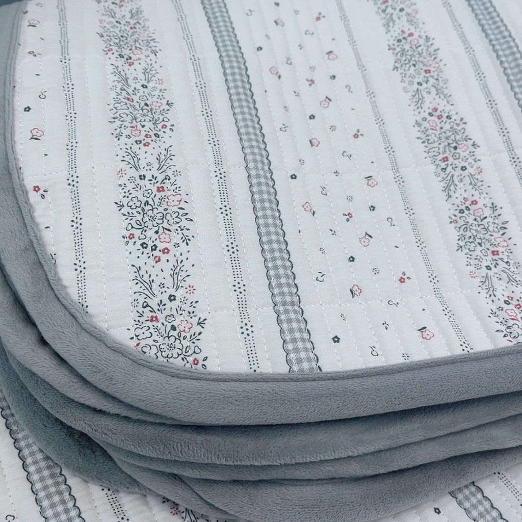 91家纺网 家纺一手货源 找家纺 暖居 2025新款棉加绒印花床盖 灰宵