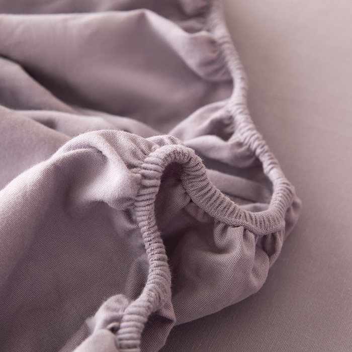 91家纺网 家纺一手货源 找家纺 八十八家纺 2025新款全棉纯棉素色水洗棉床笠单品单床笠床笠单件 加厚浅紫