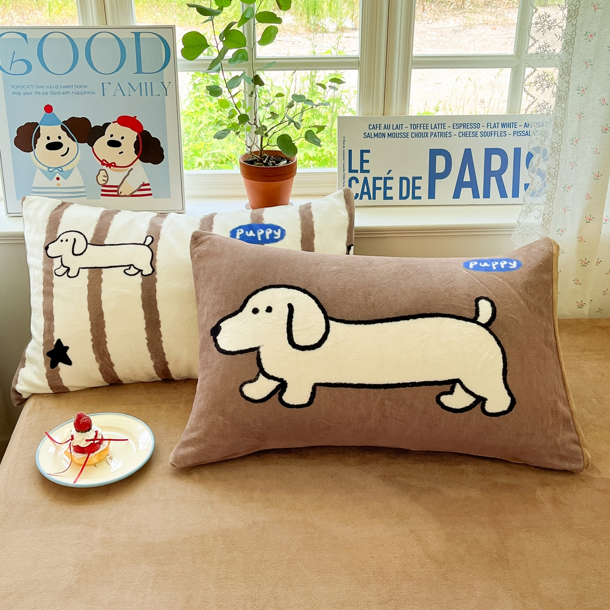 91家纺网 家纺一手货源 找家纺 如一 2025新款高克重卡通印花牛奶绒四件套第二批 幸运狗