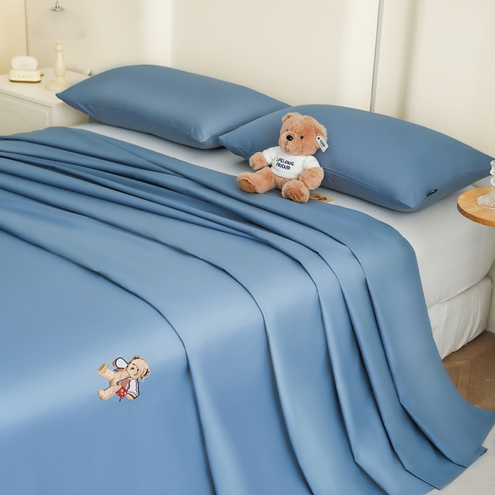 91家纺网 家纺一手货源 找家纺 （总）泰迪爱兰Teddy ISLAND 2025新款40支全棉印花刺绣四件套