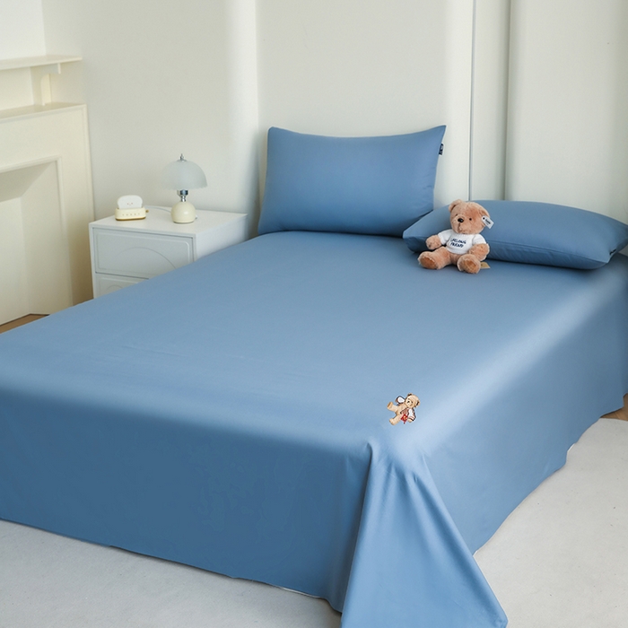 91家纺网 家纺一手货源 找家纺 （总）泰迪爱兰Teddy ISLAND  2025新款全棉40S单品刺绣床单