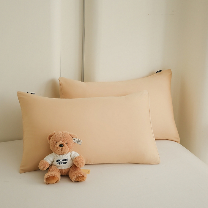 91家纺网 家纺一手货源 找家纺 泰迪爱兰Teddy ISLAND  2026新款全棉40S单品刺绣床单 白杏色