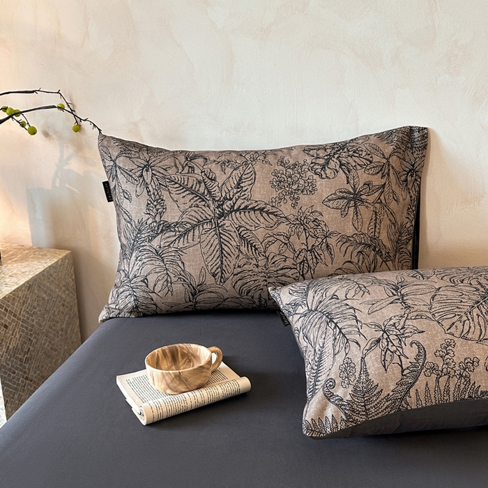 91家纺网 家纺一手货源 找家纺 寐居家纺 2025新款A类全棉纯棉磨毛印花四件套 蕉叶