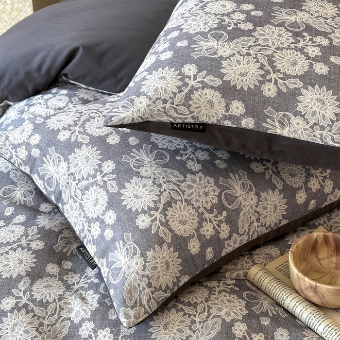 91家纺网 家纺一手货源 找家纺 寐居家纺 2025新款A类全棉纯棉磨毛印花四件套 锦卉