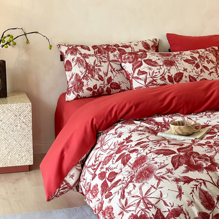 91家纺网 家纺一手货源 找家纺 寐居家纺 2025新款A类全棉纯棉磨毛印花四件套 花楹