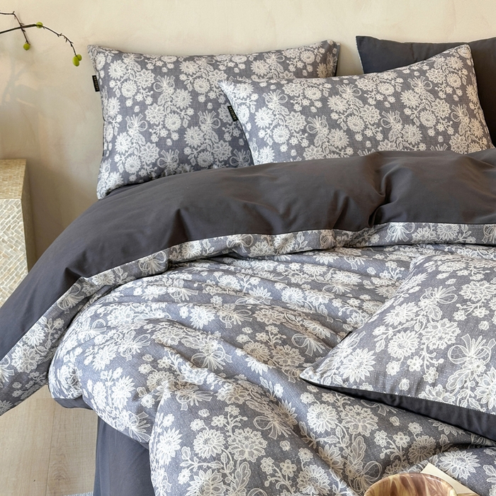 91家纺网 家纺一手货源 找家纺 寐居家纺 2025新款A类全棉纯棉磨毛印花四件套 锦卉