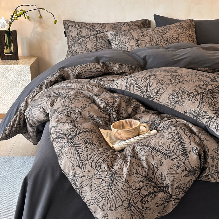 91家纺网 家纺一手货源 找家纺 寐居家纺 2025新款A类全棉纯棉磨毛印花四件套 蕉叶