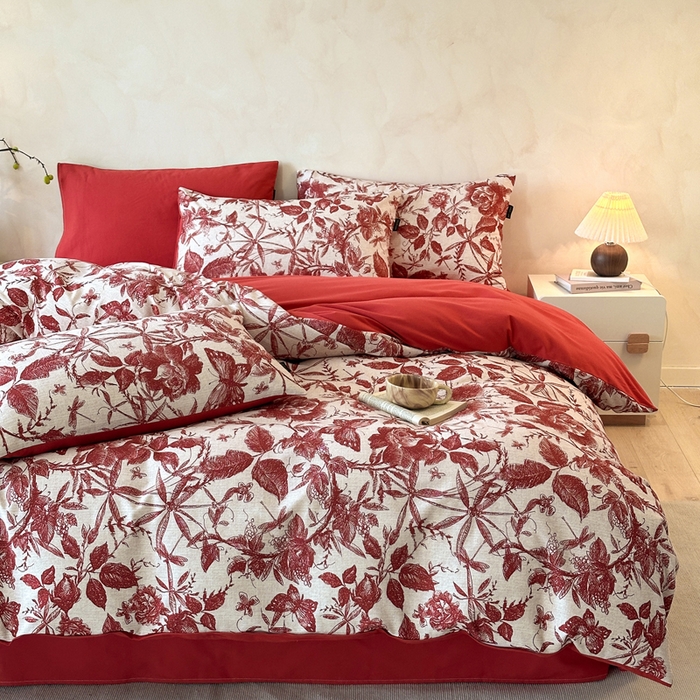 91家纺网 家纺一手货源 找家纺 （总）寐居家纺 2025新款A类全棉纯棉磨毛印花四件套