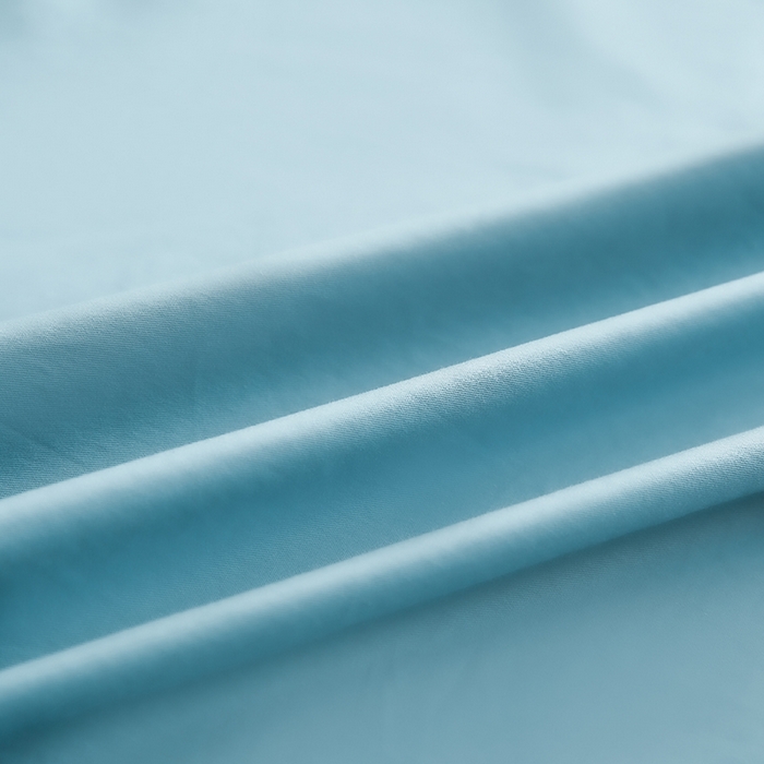 91家纺网 家纺一手货源 找家纺 泰迪爱兰Teddy ISLAND  2026新款全棉40S单品刺绣床单 时尚蓝