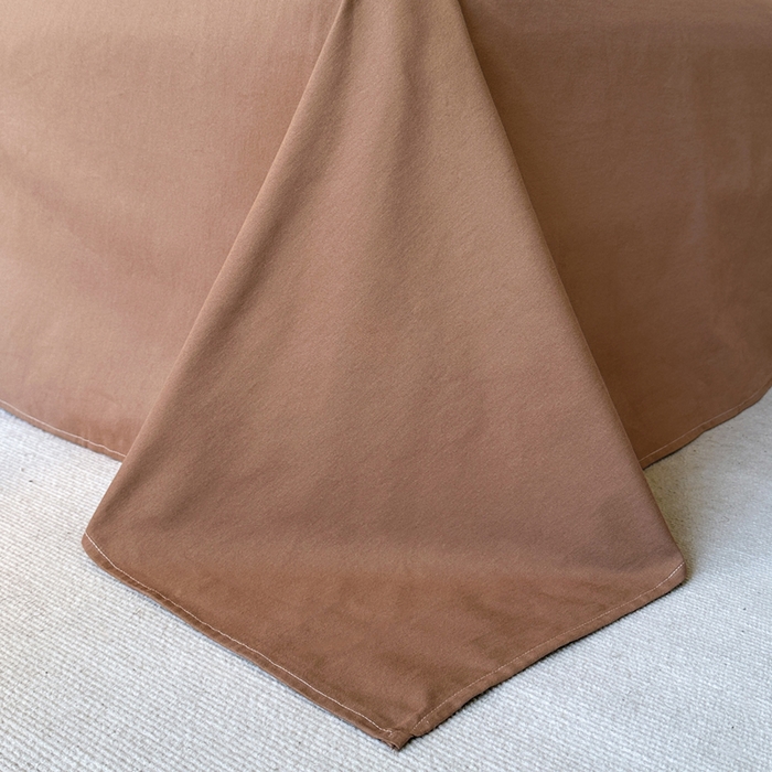 91家纺网 家纺一手货源 找家纺 寐居家纺 2025新款A类全棉纯棉磨毛印花四件套 摩卡