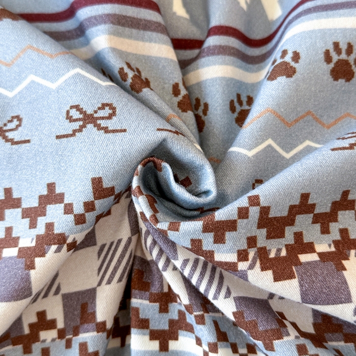 91家纺网 家纺一手货源 找家纺 寐居家纺 2025新款A类全棉纯棉磨毛印花四件套 摩卡