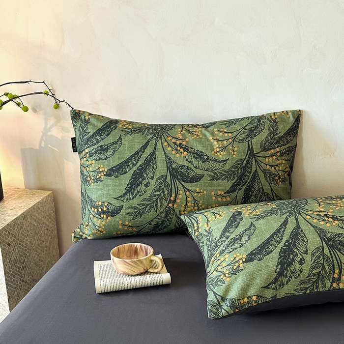 91家纺网 家纺一手货源 找家纺 寐居家纺 2025新款A类全棉纯棉磨毛印花四件套 青枝