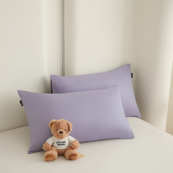 91家纺网 家纺一手货源 找家纺 泰迪爱兰Teddy ISLAND  2026新款全棉40S单品刺绣床单 香芋紫