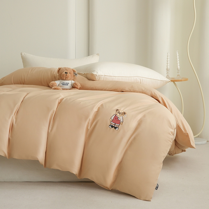 91家纺网 家纺一手货源 找家纺 （总）泰迪爱兰Teddy ISLAND  2025新款全棉40S单品刺绣被套