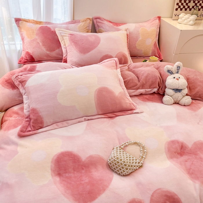 91家纺网 家纺一手货源 找家纺 （总）寐居家纺 2025新款印花牛奶绒四件套