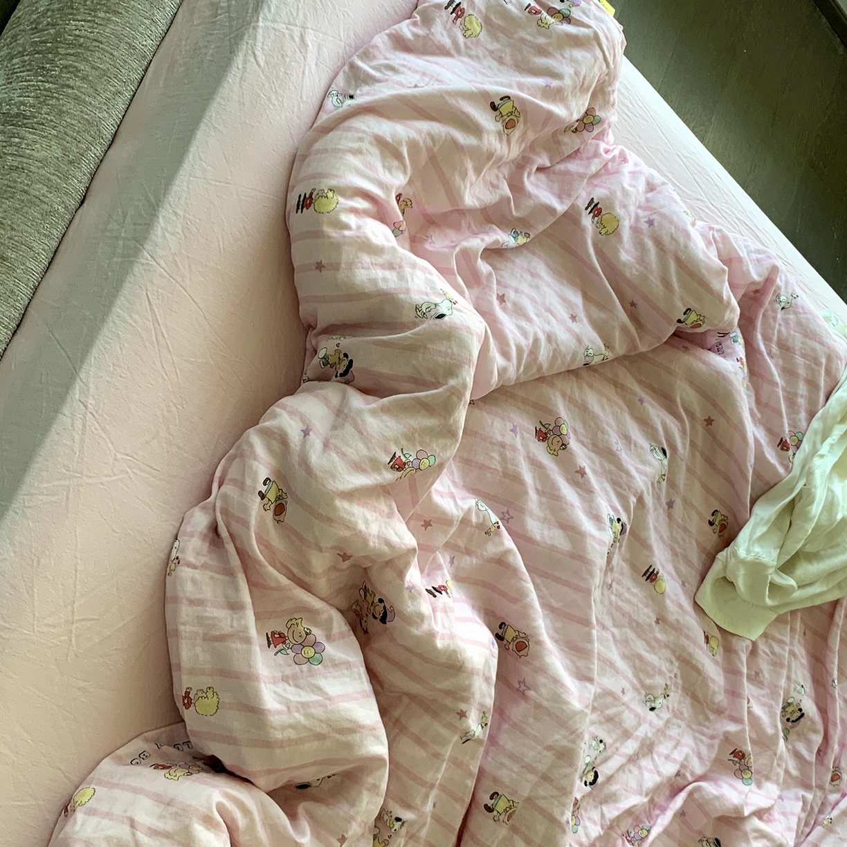 91家纺网 家纺一手货源 找家纺 源启生活 2025新款正版史努比系列全棉纯棉双层纱四件套 幸运史努比