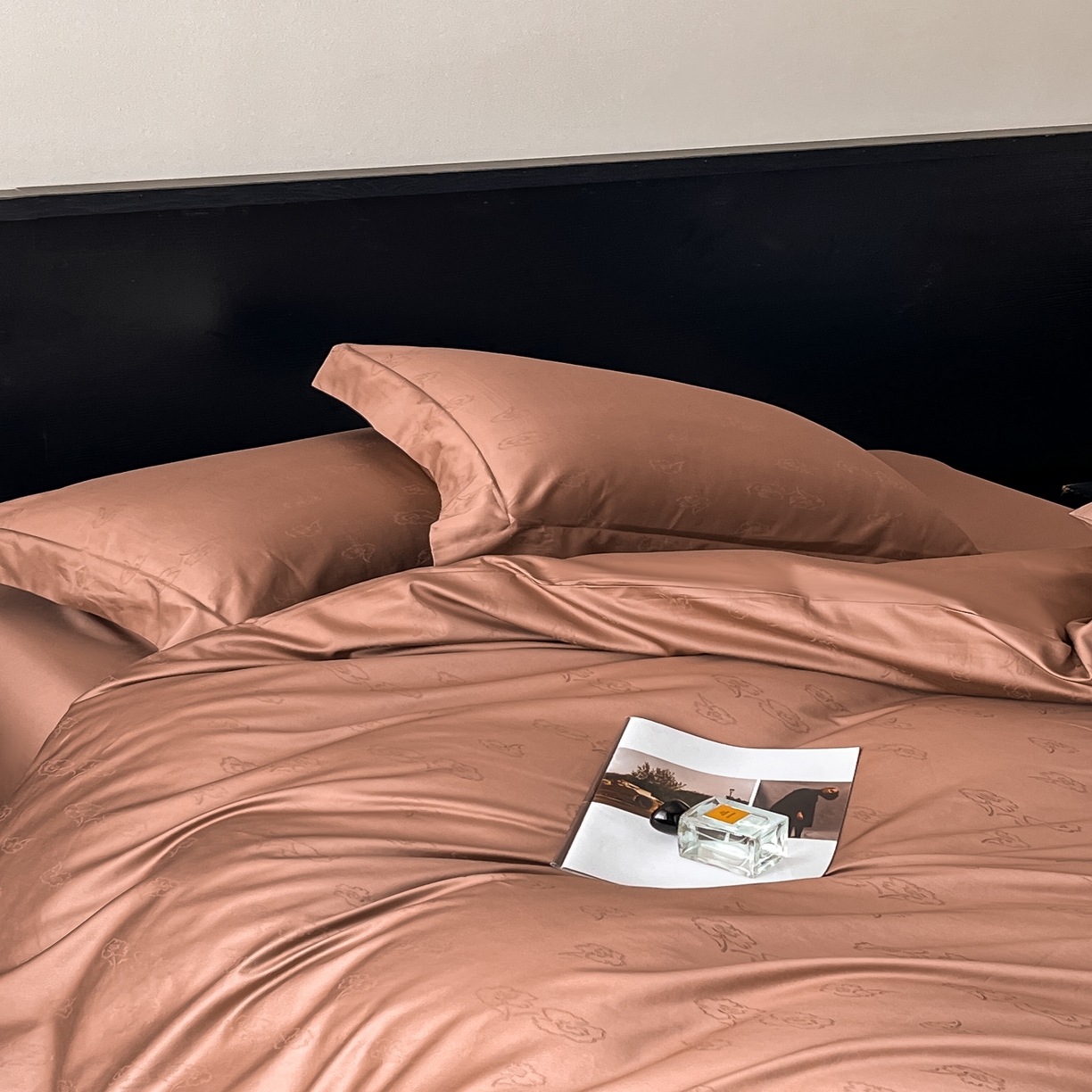 91家纺网 家纺一手货源 找家纺 群鹿家访 25年新款长绒棉简约款四件套 艾琳娜