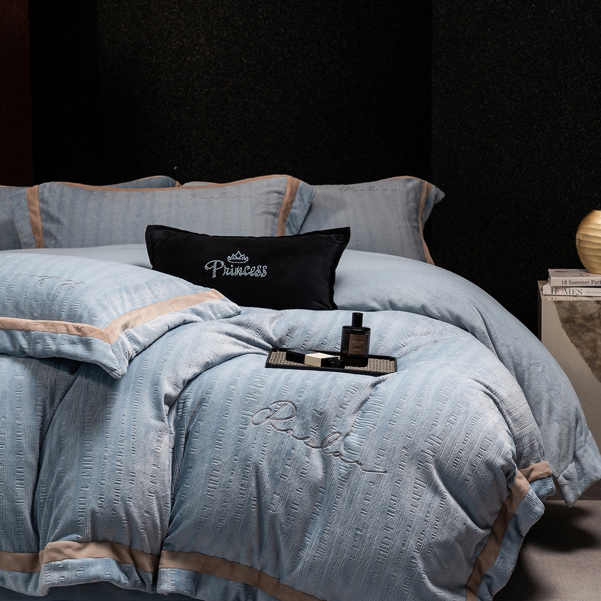 91家纺网 家纺一手货源 找家纺 （总）瑞雪家居 2025新款亲肤舒适四件套-纹屿系列