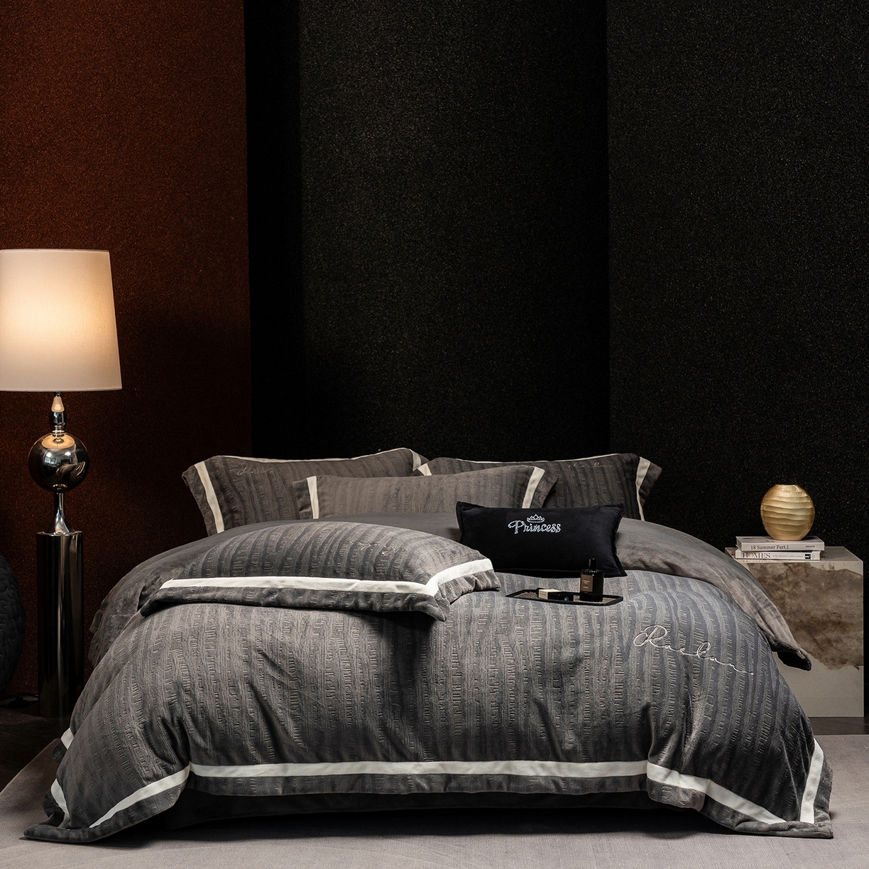 91家纺网 家纺一手货源 找家纺 （总）瑞雪家居 2025新款亲肤舒适四件套-纹屿系列