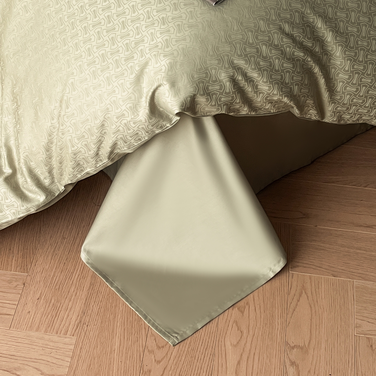 91家纺网 家纺一手货源 找家纺 群鹿家访 25年新款长绒棉简约款四件套 梦翼